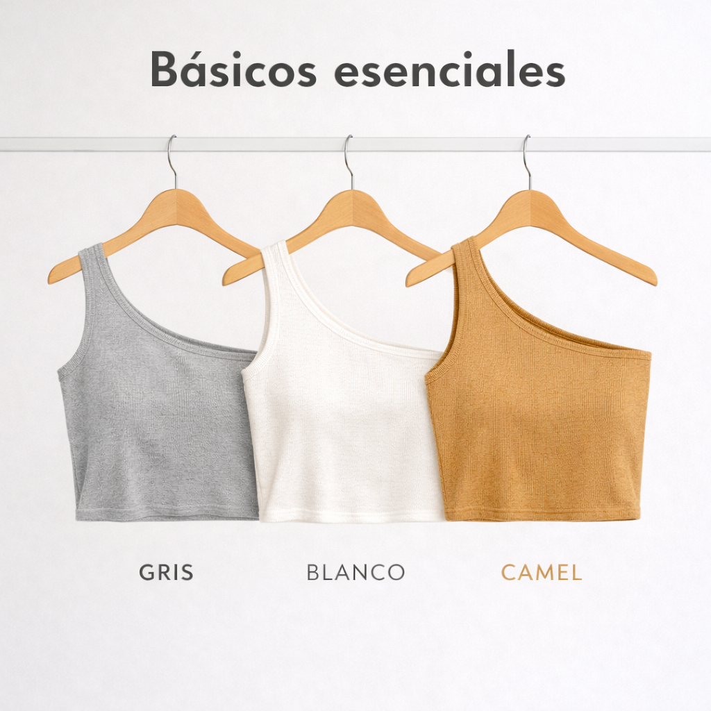 Blusa - Destello de cristal - Básica rib