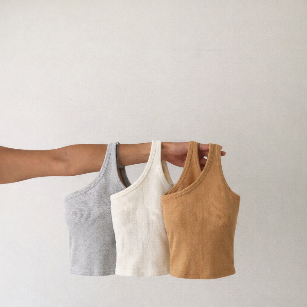 Blusa - Destello de cristal - Básica rib