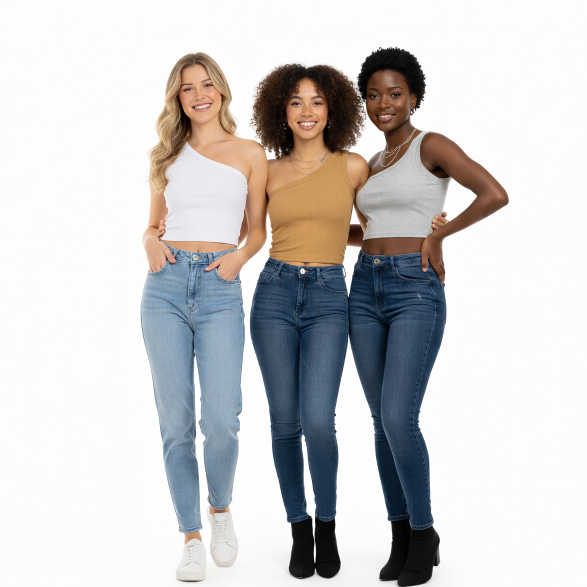 Destello de cristal / Básica rib - blanco 010