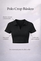 Polo Crop top - Eclipse Alma - S