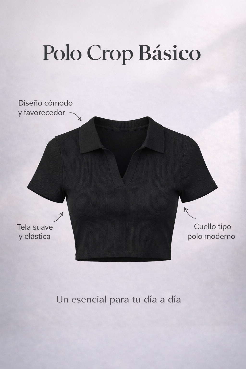 Polo Crop top - Eclipse Alma - S